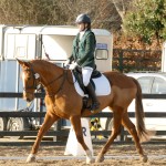 Emma Cahill riding her horse